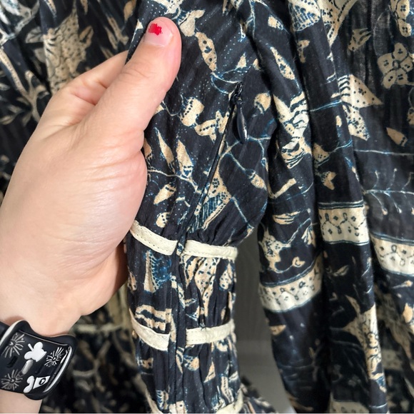 Women’s Ulla Johnson Nina Dress in Rainforest Sz 12 Tiered Floral Boho Whimsical - Picture 12 of 15